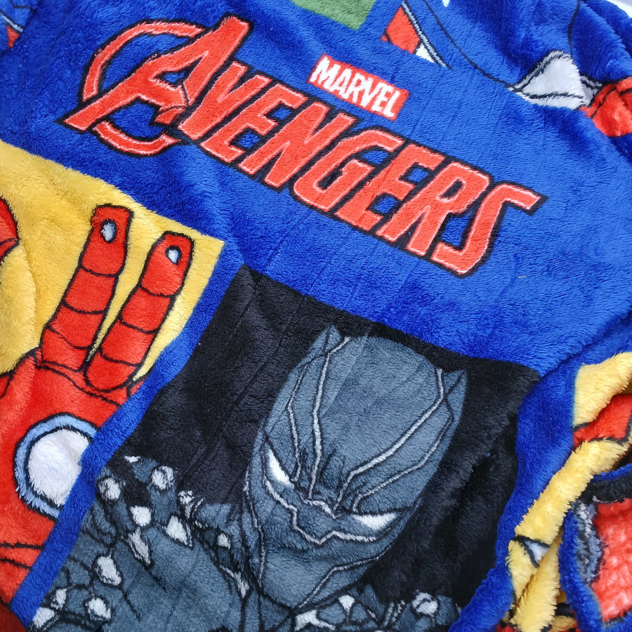 Manta Infantil E Juvenil Vingadores Solteiro Anti Alérgico
