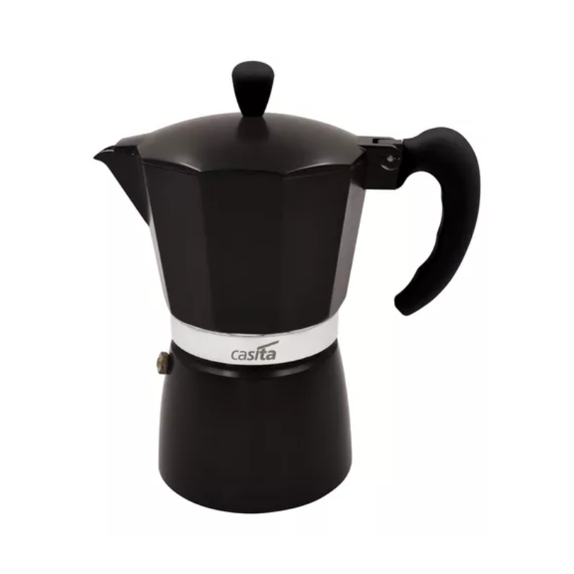 Cafeteira Italiana Alumínio Preto 9 Xicaras de Expresso 300ml
