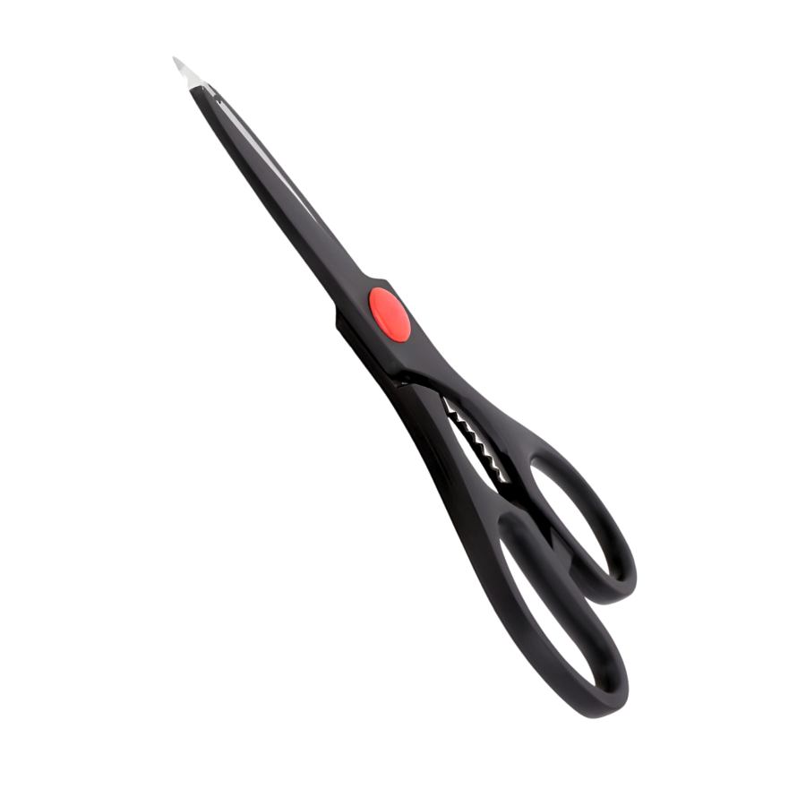 Tesoura Western Cozinha Peixe Carne Frango Aço Inox Preto