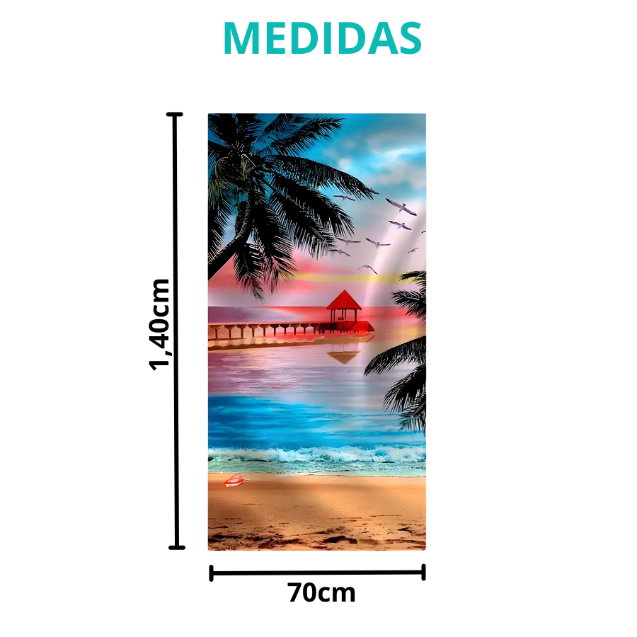 Toalha 70cm x 1,40m Veraneio Sunset - 23380 - 850400047949.00009 - Appel