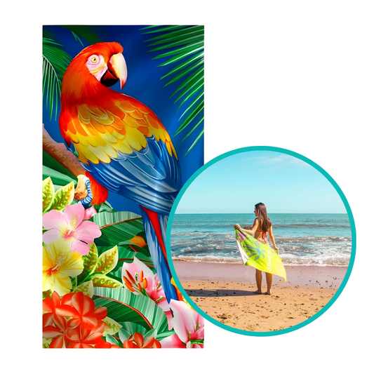 Toalha 70cm x 1,40m Veraneio Araras - 23380 - 850400047.949.00010 - Appel