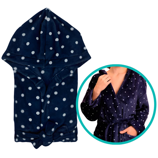 Roupao Charme Tam G Poa Marinho - 850400093.021.00002 - Appel