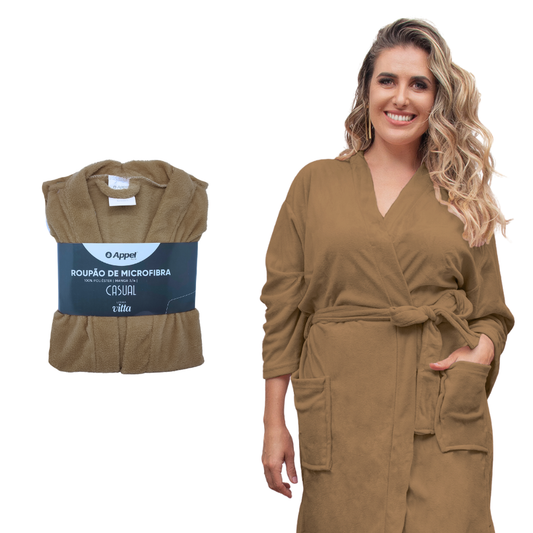 Roupao Casual Tam M Bege - 850400201.019.00001 - Appel