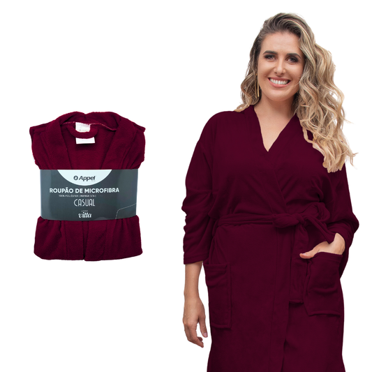 Roupao Casual Tam M Vinho - 850400201.019.00001 - Appel