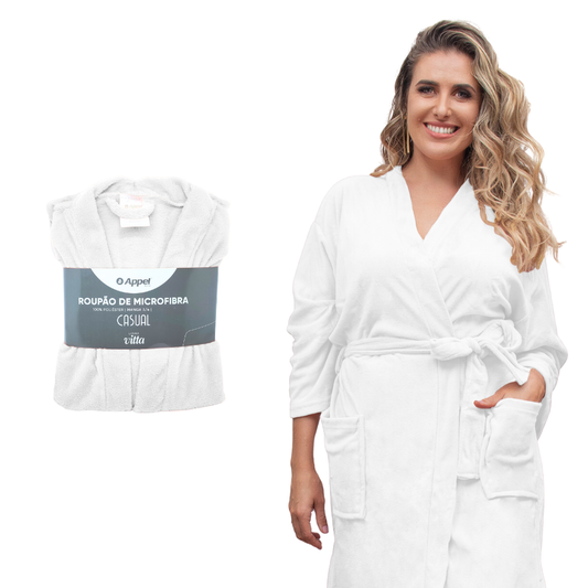 Roupao Casual Tam M Branco - 850400201.019.00001 - Appel
