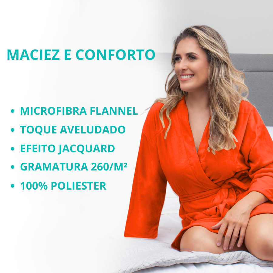Roupao Casual Tam G Laranja - 850400201.021.00001 - Appel