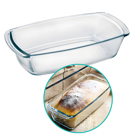 Travessa Assadeira de Vidro Borossilicato Oval Grande Forno Servir 1,5L