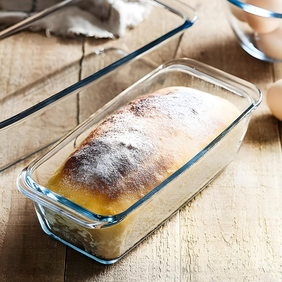 Travessa Assadeira de Vidro Borossilicato Oval Grande Forno Servir 1,5L
