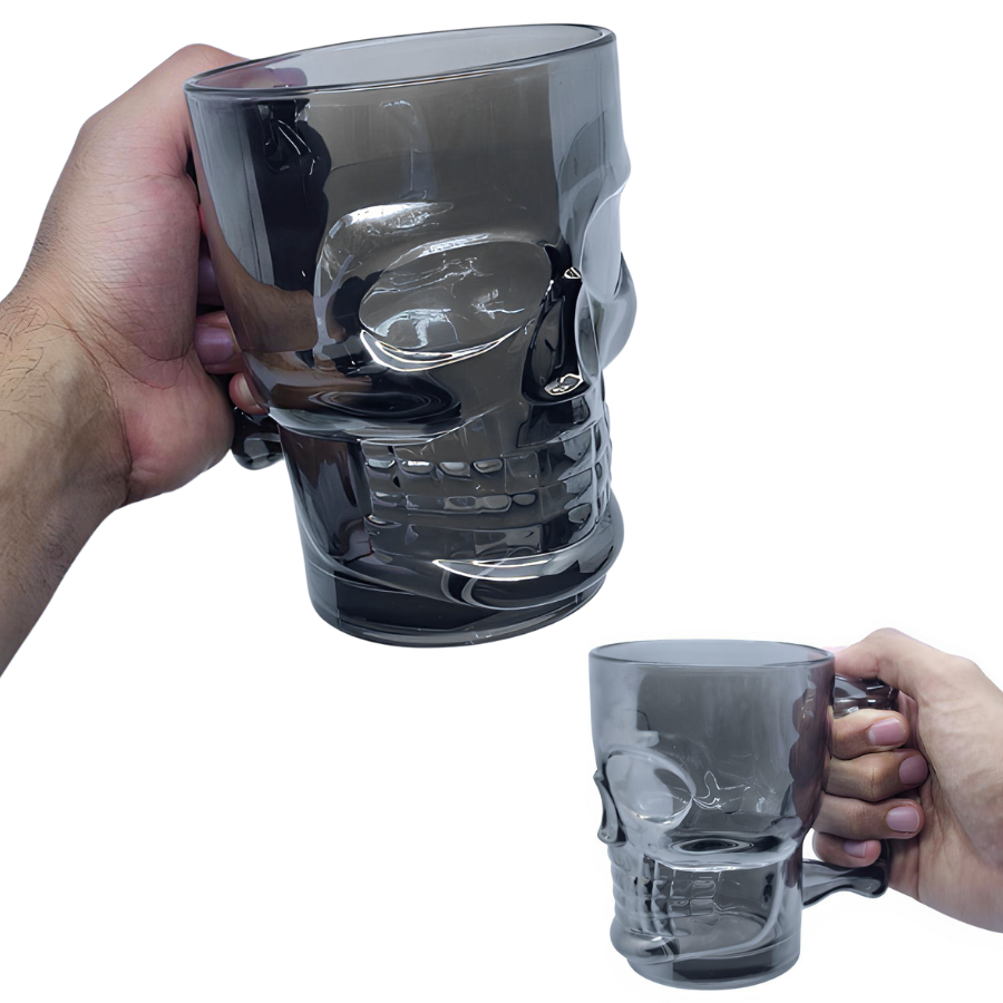 Caneca Chopp de Vidro Caveira Ox 500mL - CANC036/OX