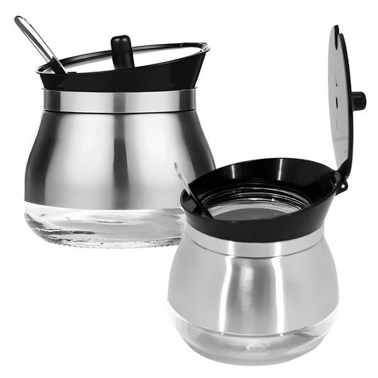 Açucareiro Em Vidro Inox 300ml - POVI219