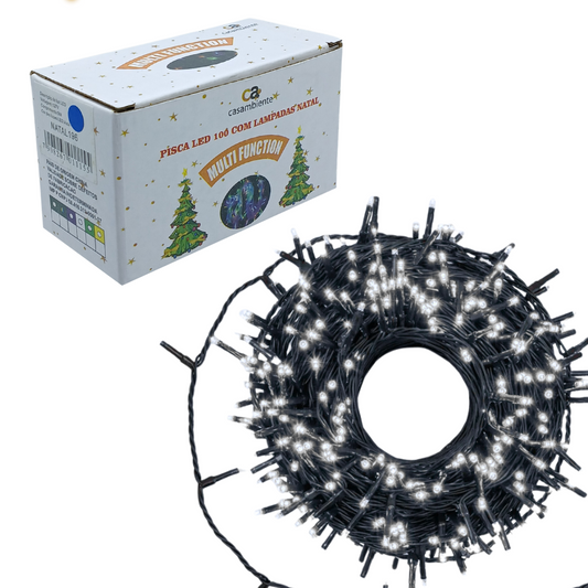 Pisca 100 Lâmpadas Led Branco 127V - NATAL198