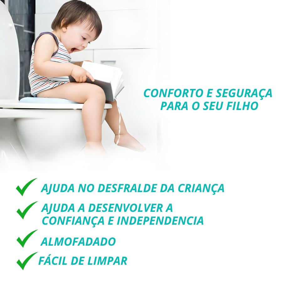 Suporte Redutor De Assento Vaso Sanitário Infantil Masculino