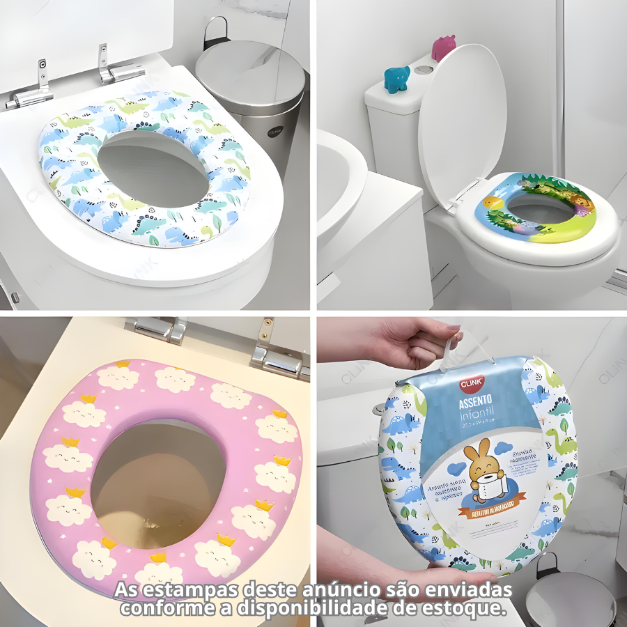 Suporte Redutor De Assento Vaso Sanitário Infantil Masculino