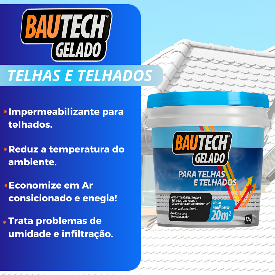Bautech Telhado Gelado Branco 12Kg - 13694