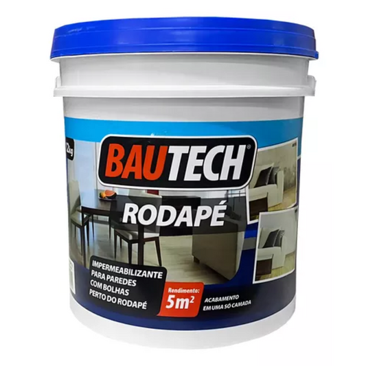 Argamassa Branca Rodape Impermeabilizante 8kg Bautech