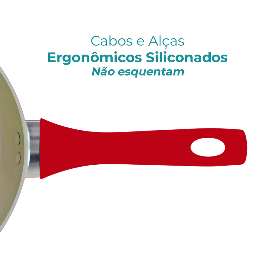 Panela 18cm Miami Vermelho Degrade - AL190