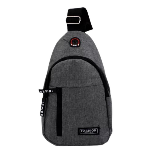 Mini Bolsa Bag Shoulder Cinza Transversal Com Alça Ajustável