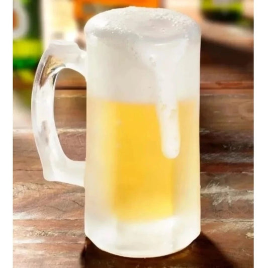 Caneca Zero Grau Vidro Grosso Chopp Cerveja Congelável 350ml