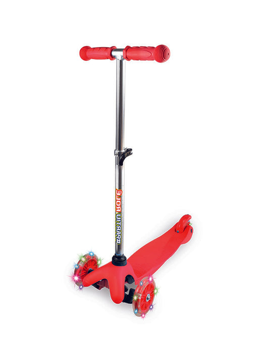 Patinete Ajustável Radical 3 Roda Luz Led Até 60 Kg Dobrável