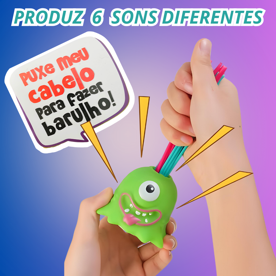 Brinquedo Boneco Infantil Anti Stress Squish Turma Barulho