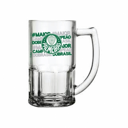 Caneca De Vidro Bristol 340ml Palmeiras - 119038