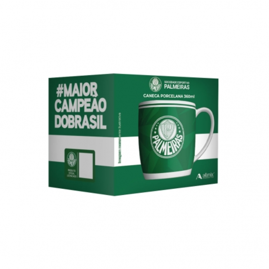 Caneca Porcelana 360ml Times Palmeiras - 441138