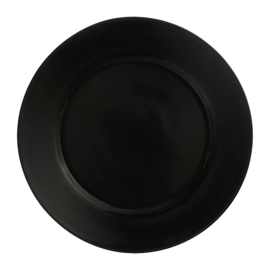 Prato Redondo Raso Mesa Opaline Preto Restaurante 26cm