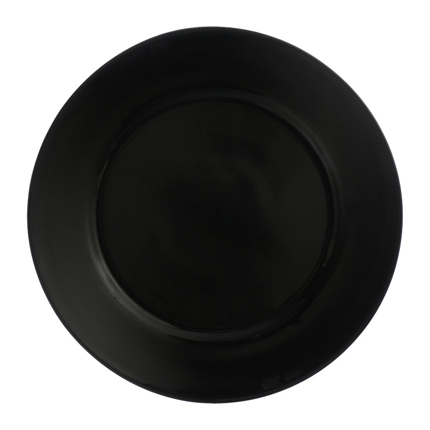 Prato Redondo Raso Mesa Opaline Preto Restaurante 26cm