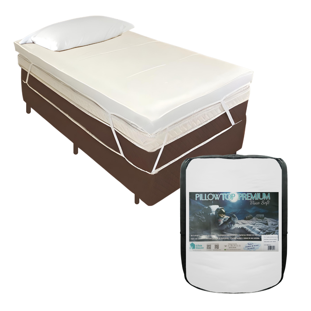 Pillow Top Espuma Soft  Click House Solteirao Viuva 96x203 - 88872/10