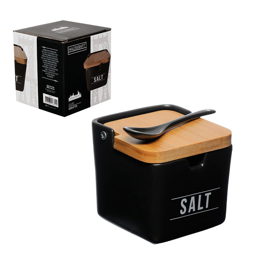Saleiro De Porcelana Bambu Manhattan Branco Hauskraft 270ml
