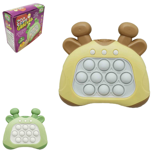 Pop-it Brinquedo Eletrônico Anti Stress com Som e Luz Girafa
