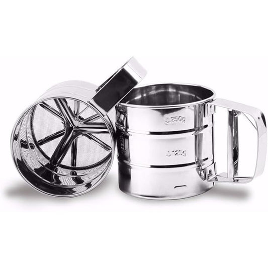 Polvilhador Peneira Farinha Inox Gatilho 10cmx5cm - 5648