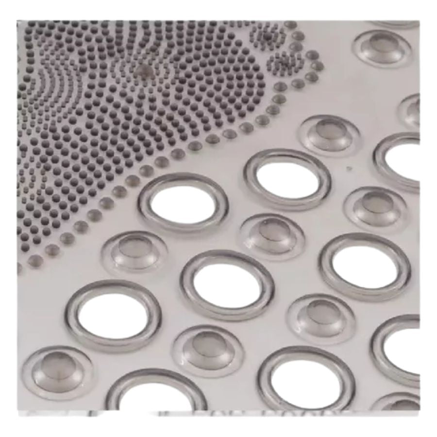 Tapete Antiderrapante PVC Contorno Pegada Cinza 31,5x57cm - WX10957