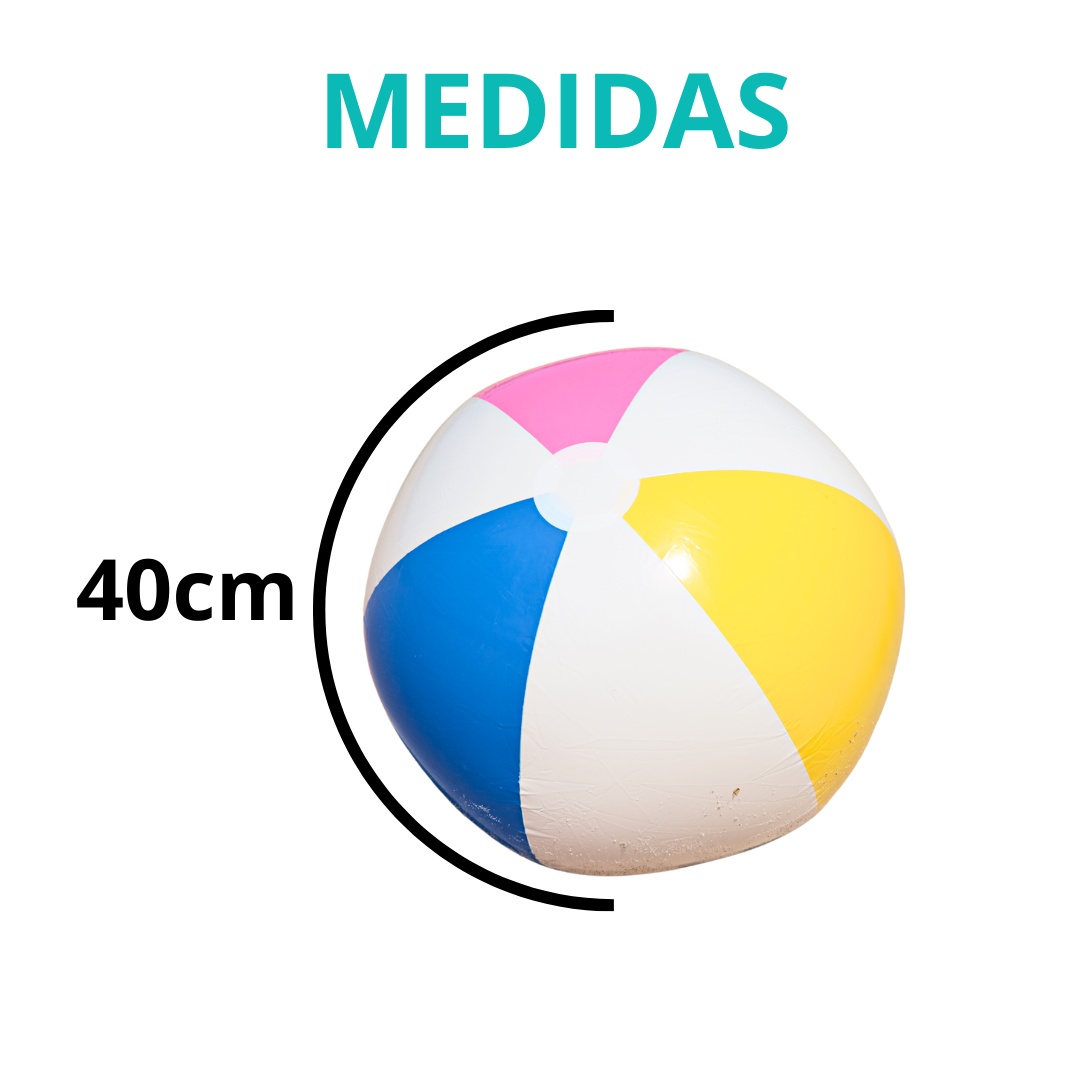 Bola De Praia Piscina Inflável Gigante Colorida Criança 40cm