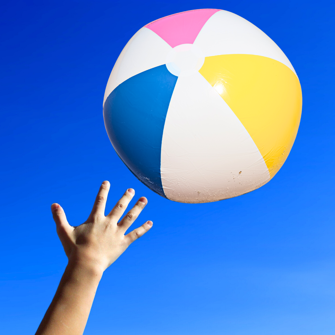 Bola De Praia Piscina Inflável Gigante Colorida Criança 40cm
