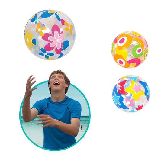 Bola De Praia Piscina Inflável Gigante Estampada Criança 50cm