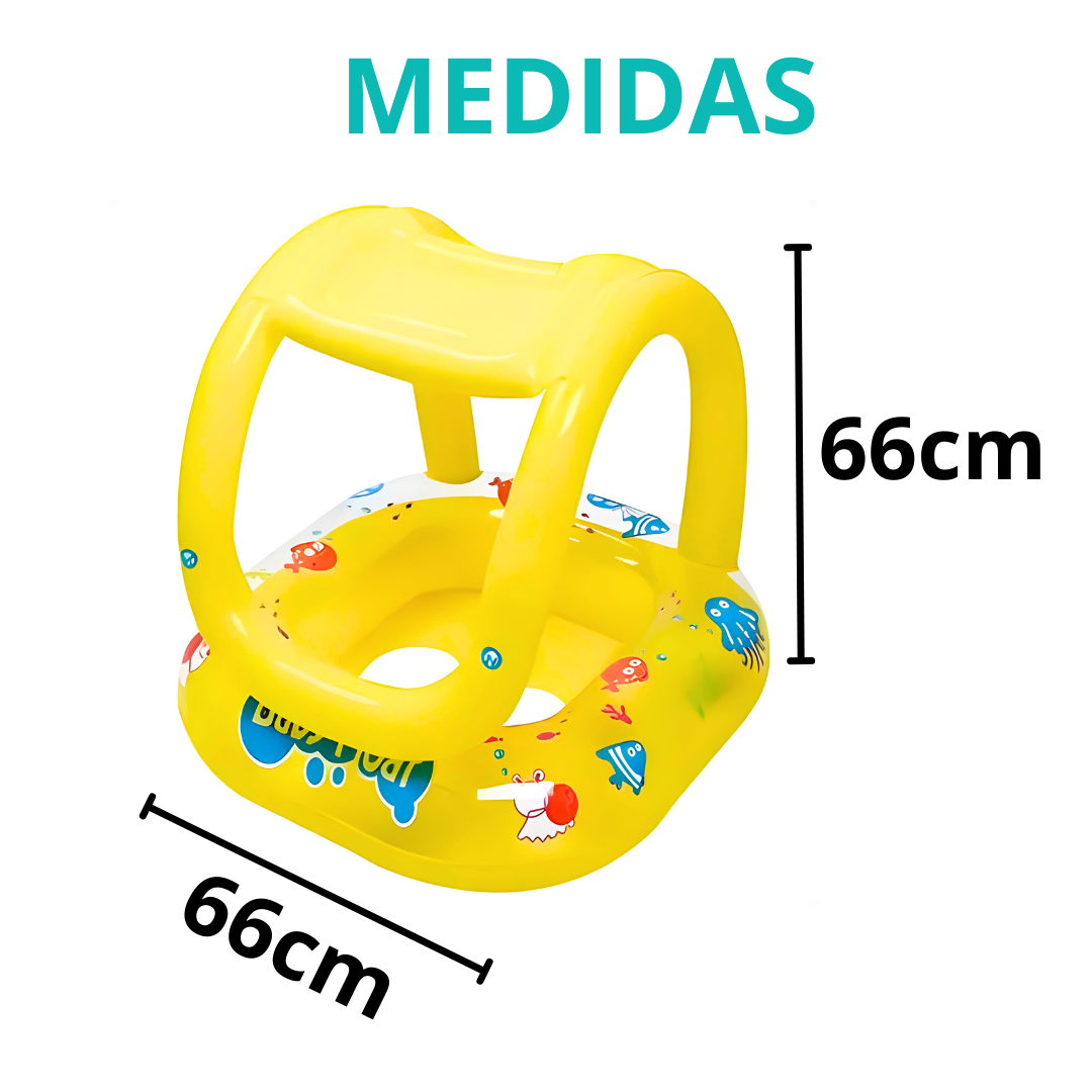 Boia Inflavel com Assento e CObertura 66CM X 66CM - WS37243