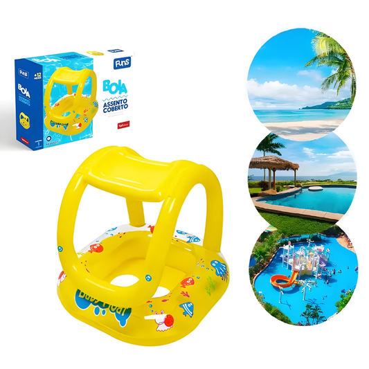 Boia Inflavel com Assento e CObertura 66CM X 66CM - WS37243