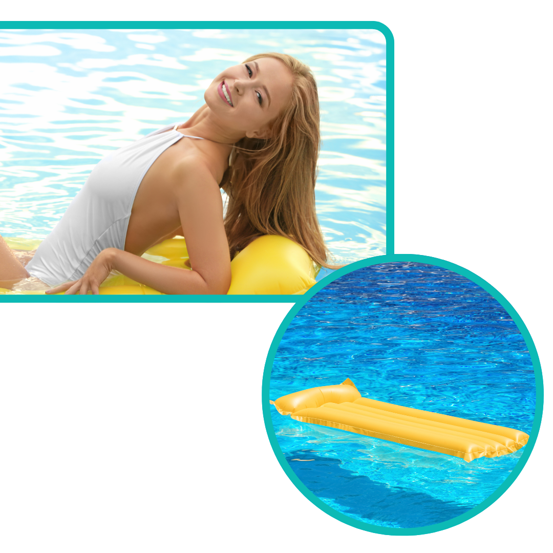 Boia Colchão De Piscina Grande Inflável Bronzeador Amarelo