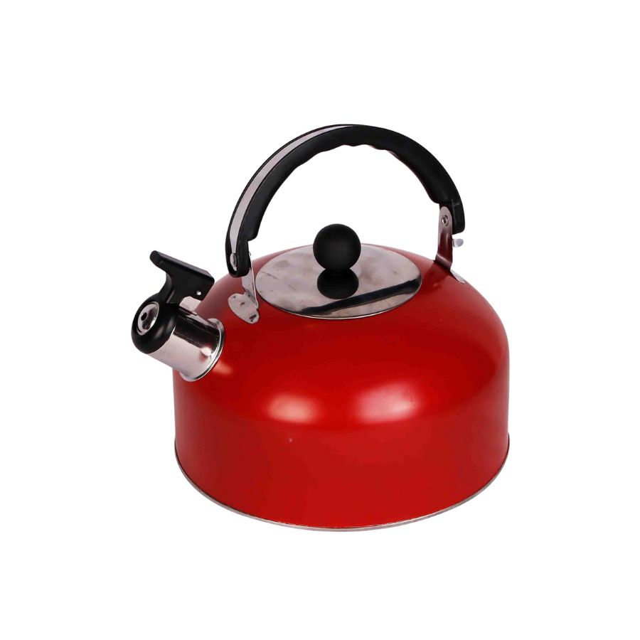 Chaleira Apito Inox Vermelho Fosco 2L - WX12579