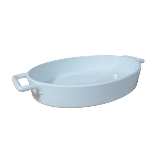Travessa Ceramica Oval Alça Santis 38,5x23cm - WX14086