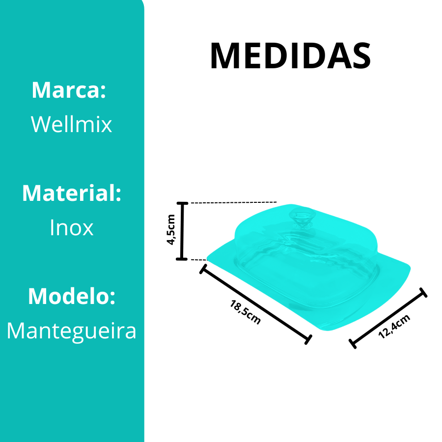 Manteigueira De Inox Com Tampa - WX4420