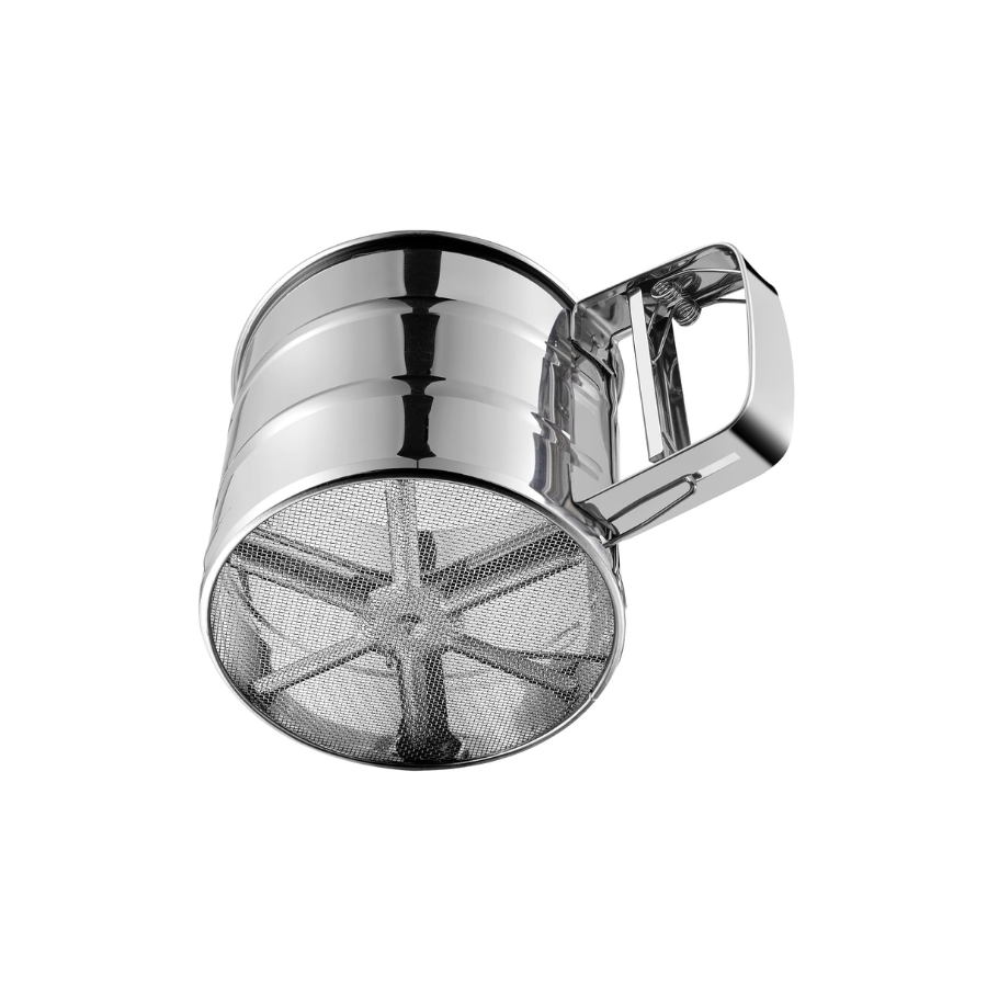 Polvilhador Peneira Farinha Inox Gatilho 10cmx5cm - 5648