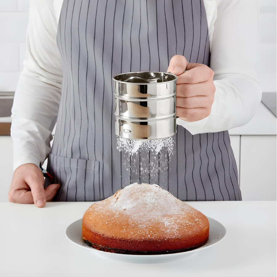 Polvilhador Peneira Farinha Inox Gatilho 10cmx5cm - 5648