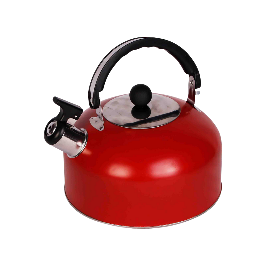 Chaleira Apito Inox Vermelho Fosco 2L - WX12579