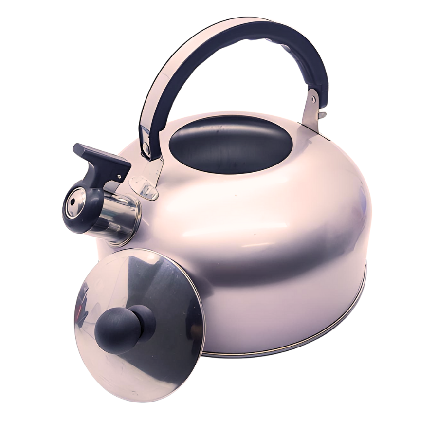 Chaleira Apito Inox Champagne Metalico 2,5L - WX12582