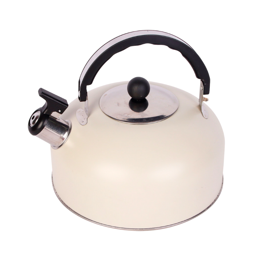 Chaleira Apito Inox Off White Matte 2,5L - WX12583