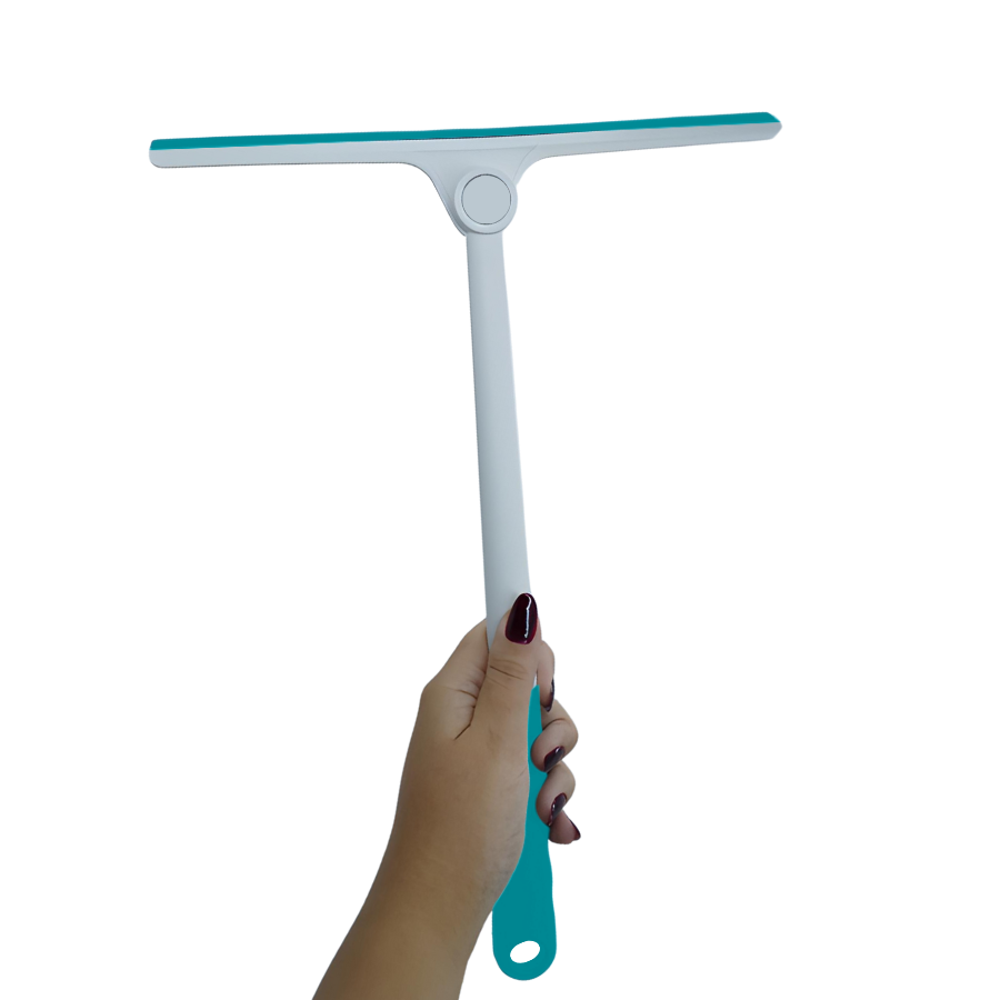 Rodo Limpa Vidro Articulavel Azul 35cm - WX10847