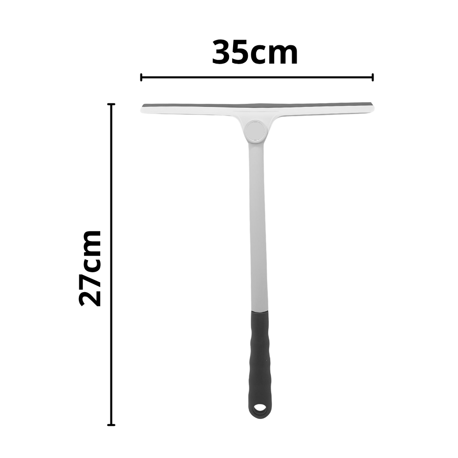 Rodo Limpa Vidro Articulavel Cinza 35cm - WX10847