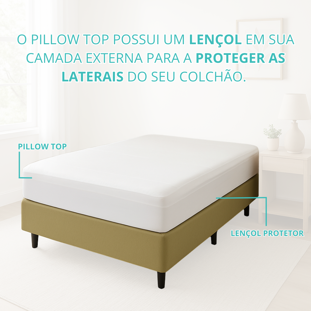 Pillow Top Espuma Soft  Click House Casal Viuva128X188 - 88873/10